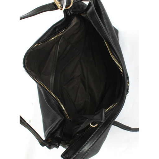 Сумка женская искусственная кожа DJ-CM 6787-BLACK, 1отд+еврокарман, плечевой ремень, черный SALE 257724 - Adelia фото 3