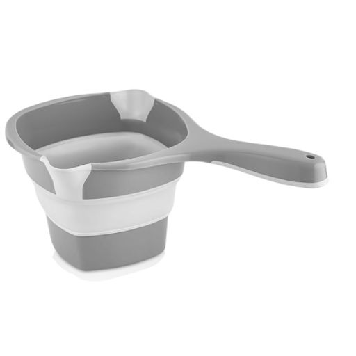 L-00857GY Ковш складной 1л серый пластик/силикон - Mayer&boch фото 2