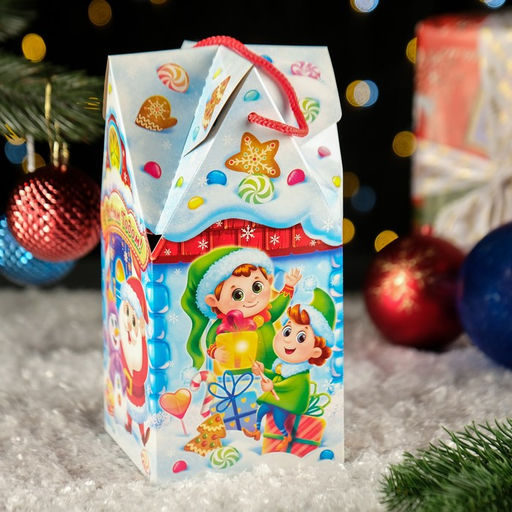 Цена за 5 шт. Коробка подарочная складная Зефиркины 10,5 х 10,5 х 21,5 см - Simaland фото 4