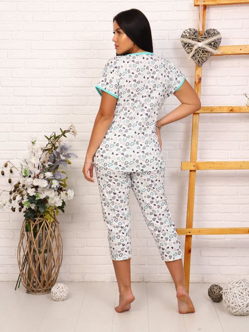 М244 Пижама Мурка (ментол) - Иванушка-трикотаж фото 6