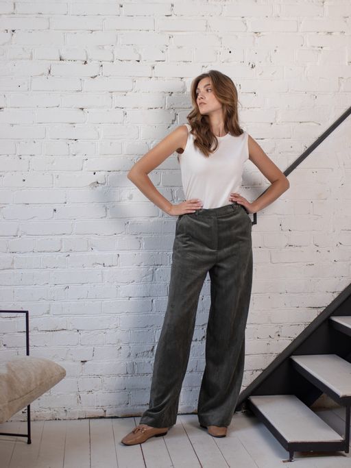 вельветовые брюки 4448-0579 - Трика фото 5