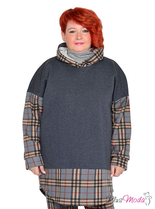 Жакет-парка Модель №1908 размеры 44-84 - Plusmoda фото 5