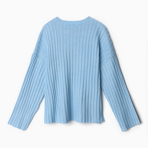 Джемпер женский вязаный MINAKU: Knitwear collection, голубой, размер 54-56