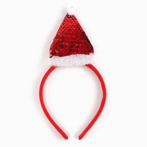 Карнавальный костюм новогодний Яркая санта, рост 110-116 см, платье, ободок - Волшебная маска фото 5