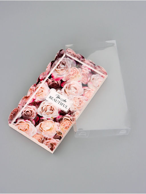 Цена за 5 шт. Коробка для печенья, Розы, 10.5?20?3 см