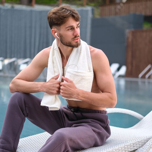 Полотенце махровое для тренировок LoveLife Active 50х100 см, цвет белый, 100% хлопок, 360 г/м²