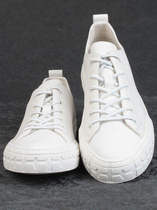 03-72699-2 WHITE Полуботинки спортивные мужские (натуральная кожа)