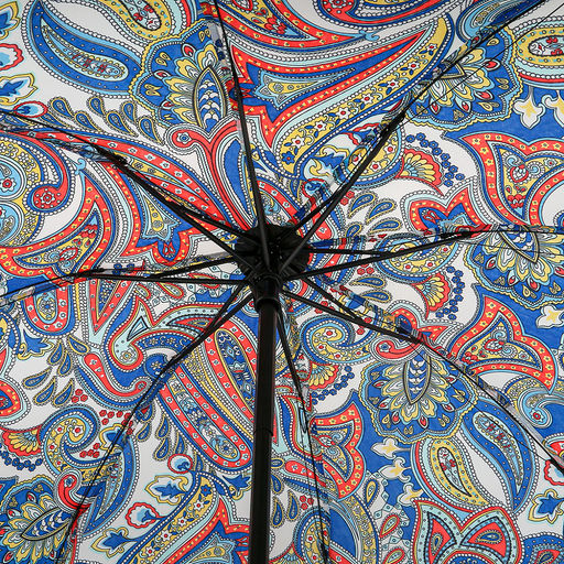 Зонт механический Марта Восточный ткань эпонж (полиэстер), 8 лучей, д/купола 96см, 3 сложения, 24см в сложенном виде, обрезиненная ручка, 275гр (Китай) - Домашняя мода фото 5
