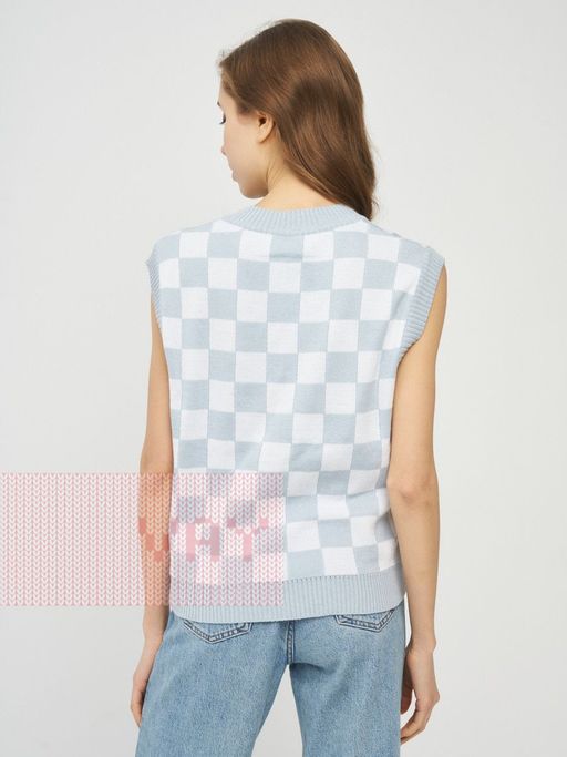 Жилет женский 5221-1740. 1267/798 туманная роса/белый