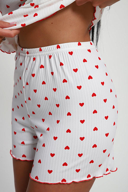 Пижама с шортами (01062, красный) - Плиона фото 31