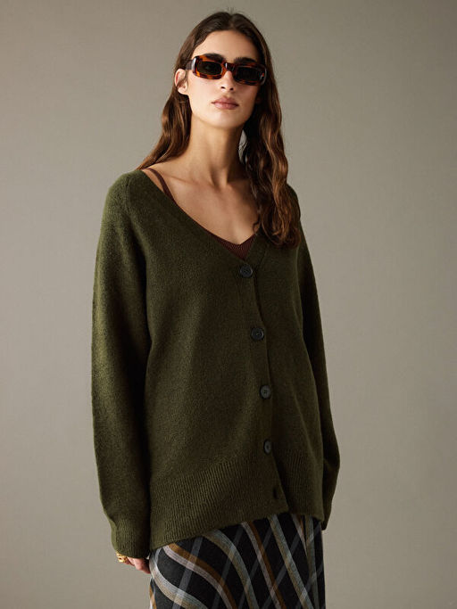 V Yaka Kad?n Triko H?rka