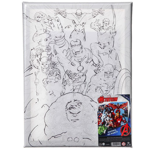 Картина по номерам на подрамнике 30×40 см, Мстители