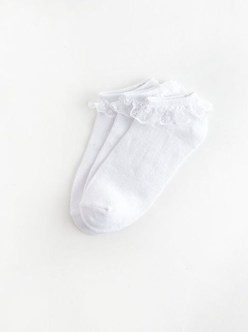 Dantel Detayl? K?z ?ocuk Patik ?orap 3l? - Waikiki фото 2