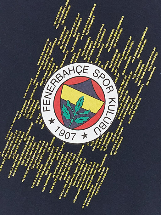 Bisiklet Yaka Fenerbah?e Bask?l? Uzun Kollu Erkek ?ocuk Sweatshirt - Waikiki фото 3