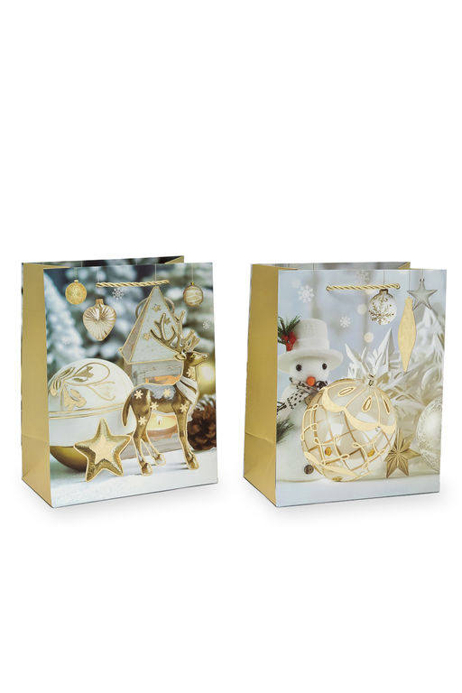 Пакет Новогодний 18*23*10 см (12 шт) SF-7568, микс №31 - Больше подарков фото 3