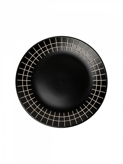 Тарелка сервировочная D26,5 черный керамика - Lucky фото 3