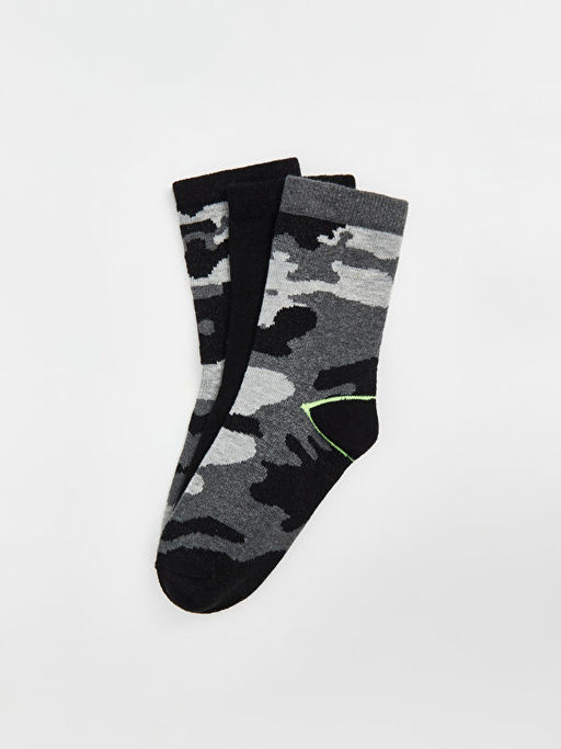 Desenli Erkek ?ocuk Soket ?orap 3l? - Waikiki фото 2