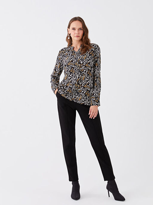 Beli Lastikli Standart Fit Kad?n Pantolon