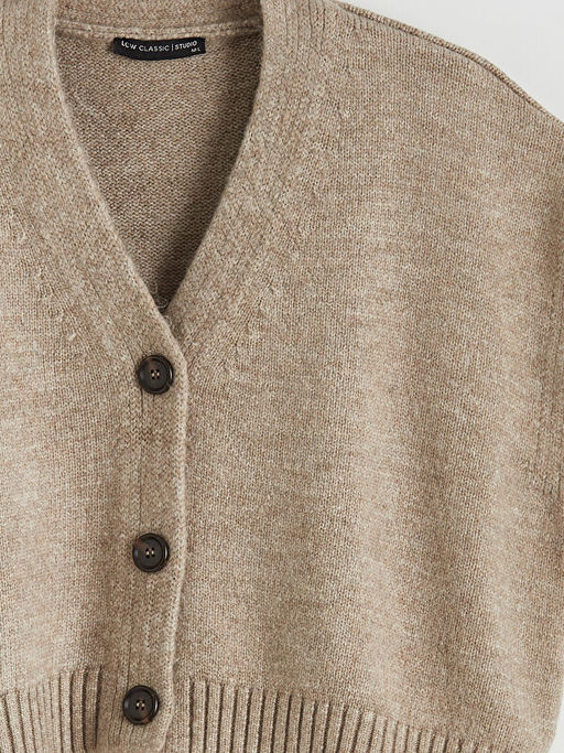 V Yaka Oversize Kad?n Triko Yelek