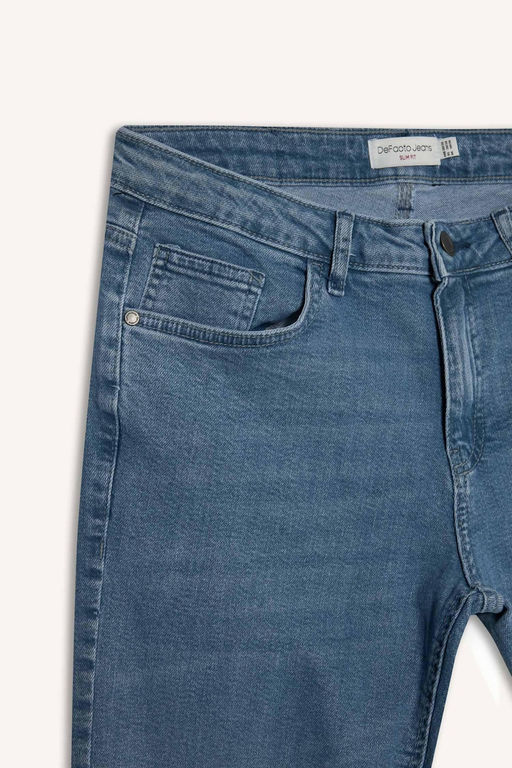 Pedro Slim Fit Джинсовые брюки узкого кроя с нормальной талией и узкими штанинами - Defacto фото 13