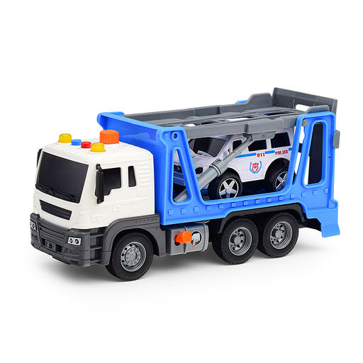 Машина "Полицейский автовоз" (свет, звук) в коробке