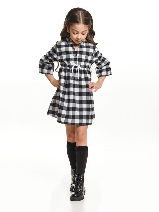 Платье в клетку UD 6268 черн/бел кл - Mini maxi фото 3