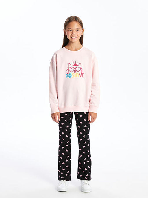 Bisiklet Yaka K?z ?ocuk Sweatshirt - Waikiki фото 3