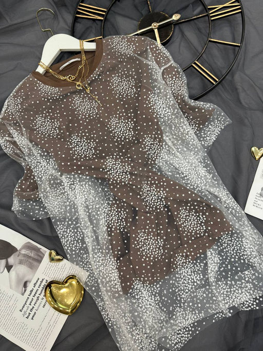 Футболка с фатином - Ksa фото 6