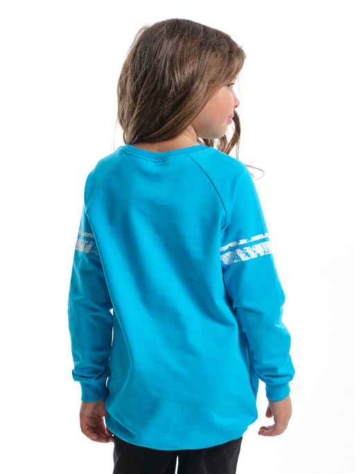 Толстовка для девочки UD 0565 бирюза - Mini maxi фото 4