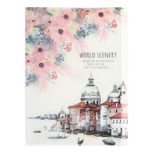 Папка формат А4, с 30 прозрачными файлами, Город, МИКС - Calligrata фото 4