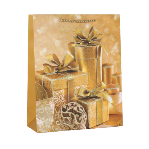 Цена за 12 шт. Пакет подарочный 31х40х12 / 111-1L /уп 12/360/ микс Новый год - Галеонтрейд фото 4