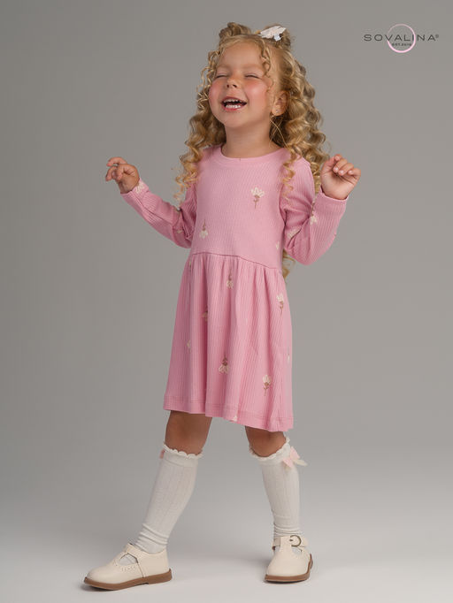 Платье Элла астра на пудре