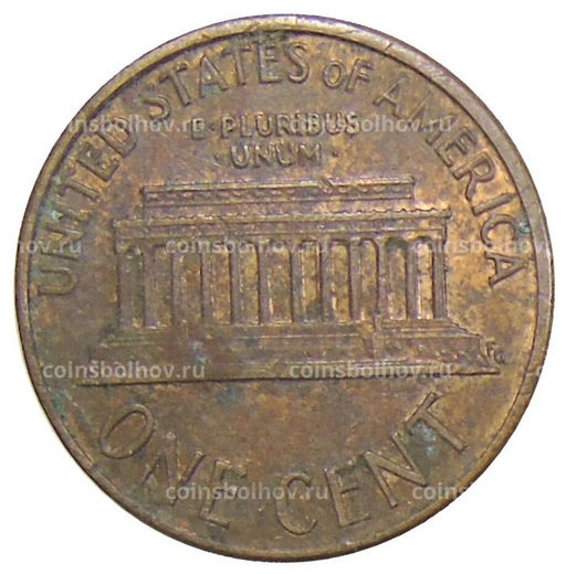 Монета 1 цент 1989 года США