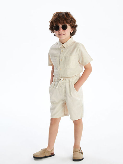 Beli Lastikli Cepli Erkek ?ocuk Keten ?ort