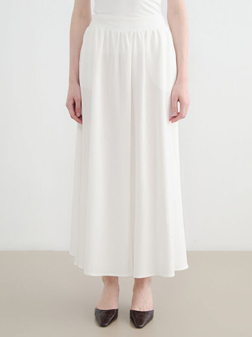 Beli Lastikli Keten Kar???ml? Klo? Etek