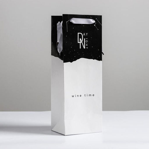 Пакет ламинированный под бутылку Wine time, 13 x 36 x 10 см - Дарите счастье фото 2