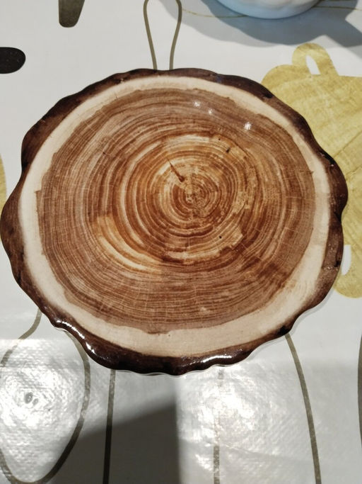 Подставка под горячее круглая Y4-6240 керамика 16см, Срез дерева (424419) /DANIKS/  фото 4