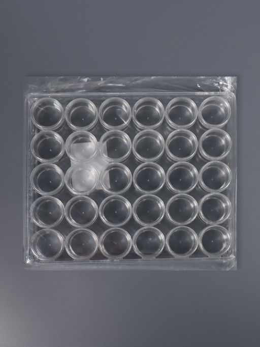 Органайзер для хранения мелочей, 30 баночек, d=2.6×2.8 см, 16.5×13.5×3.5 см, прозрачный