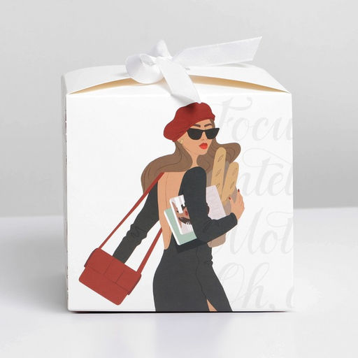 Коробка складная GIRL, 12 12 12 см - Дарите счастье фото 4