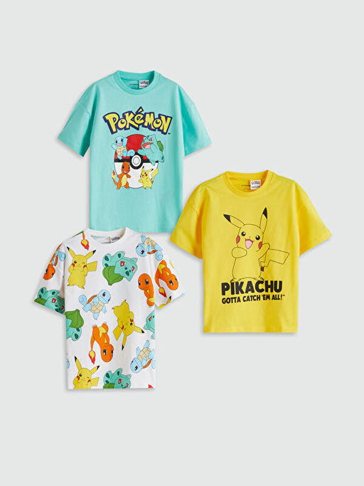 Pokemon Bask?l? Erkek ?ocuk Ti??rt 3l?