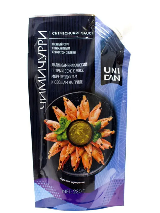 Соус острый Чимичурри UNI DAN 230г дой-пак