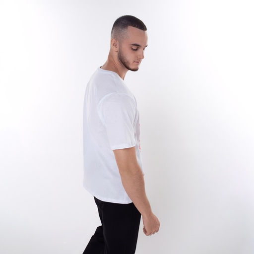 Футболка мужская «Дракон», белая, принт красный, размер 56