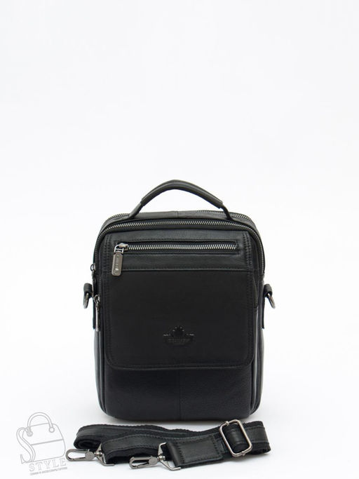Сумка мужская кожаная 99888Z black Zinimsk