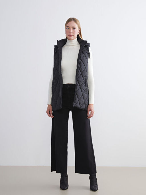 Kap??onlu Kapitone Kad?n ?i?me Yelek