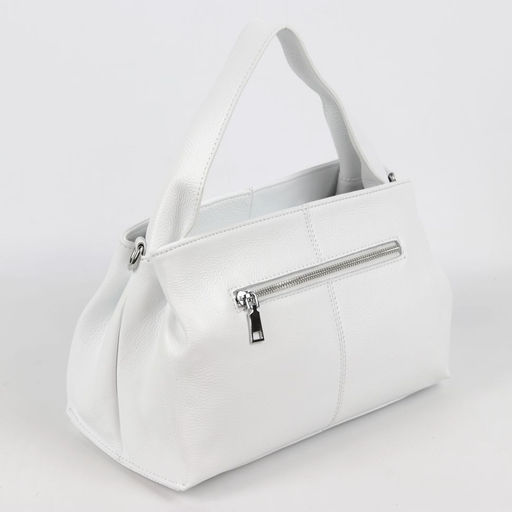 Женская кожаная сумка Sergio Valentini SV-0615 Вайт  фото 3