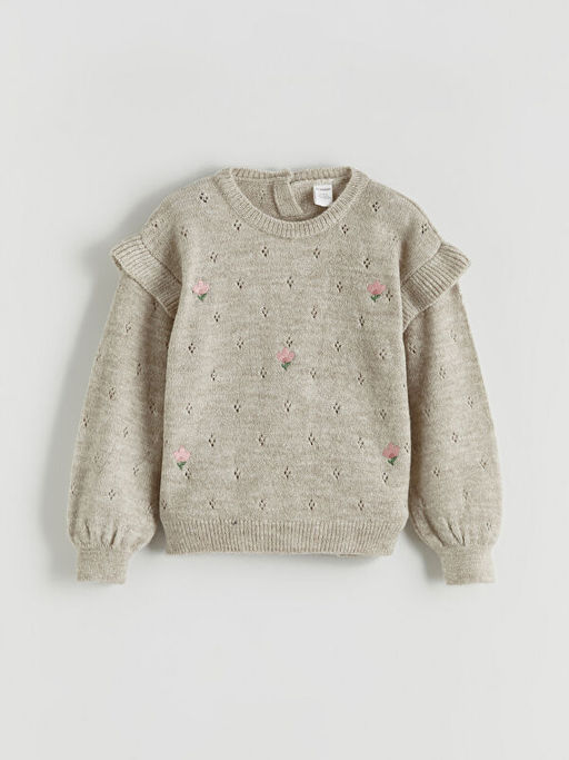 Bisiklet Yaka K?z ?ocuk Kazak