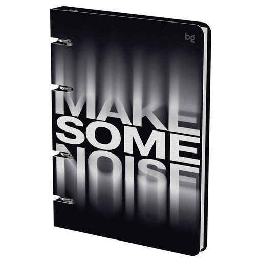 Тетрадь 120л. на кольцах "Make noise", сменный блок (ТК5к120_лс 57849, "BG") soft-touch ламинация