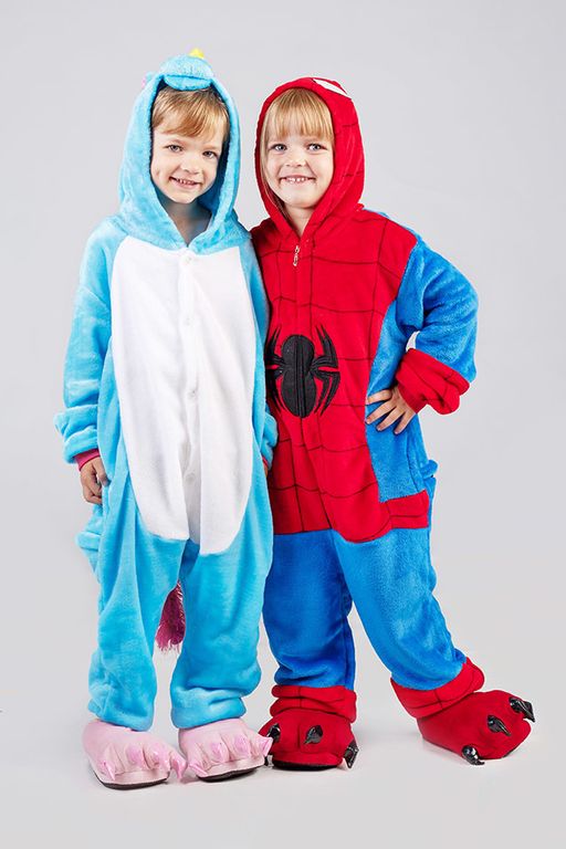 Пижама кигуруми голубой Единорог (детская)