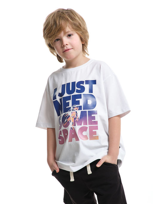 Футболка I JUST NEED 22-9002 белый - Mini maxi фото 9