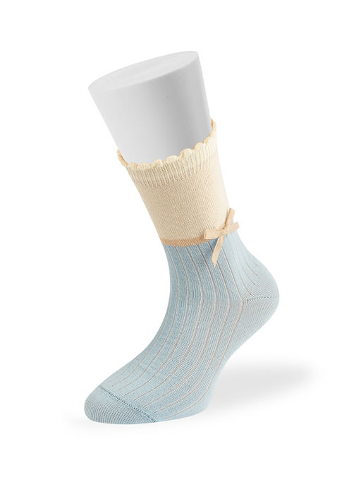 (Omsa) Calzino 22C01 (с бантиком и пикотом по резинке)